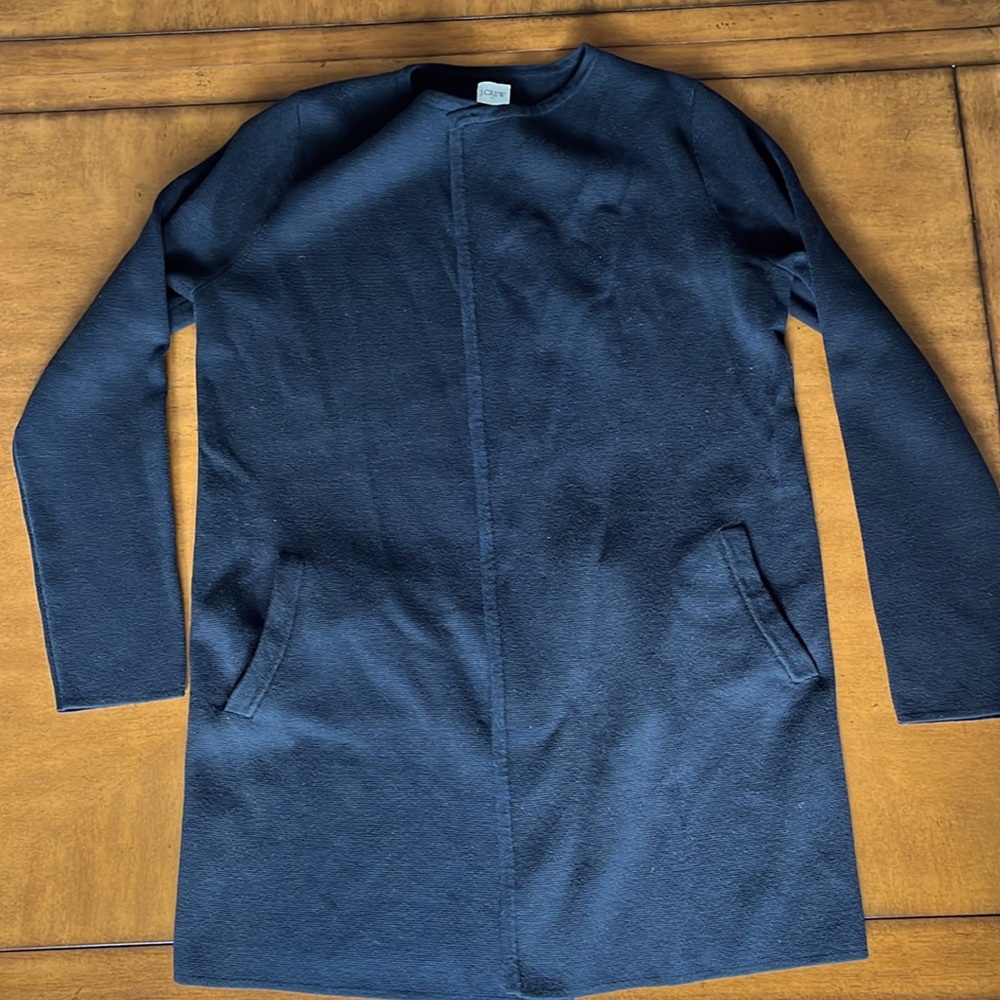 J.Crew Factory NWT Women’s Vanessa Longline Open Front Cardigan Sweater Coat